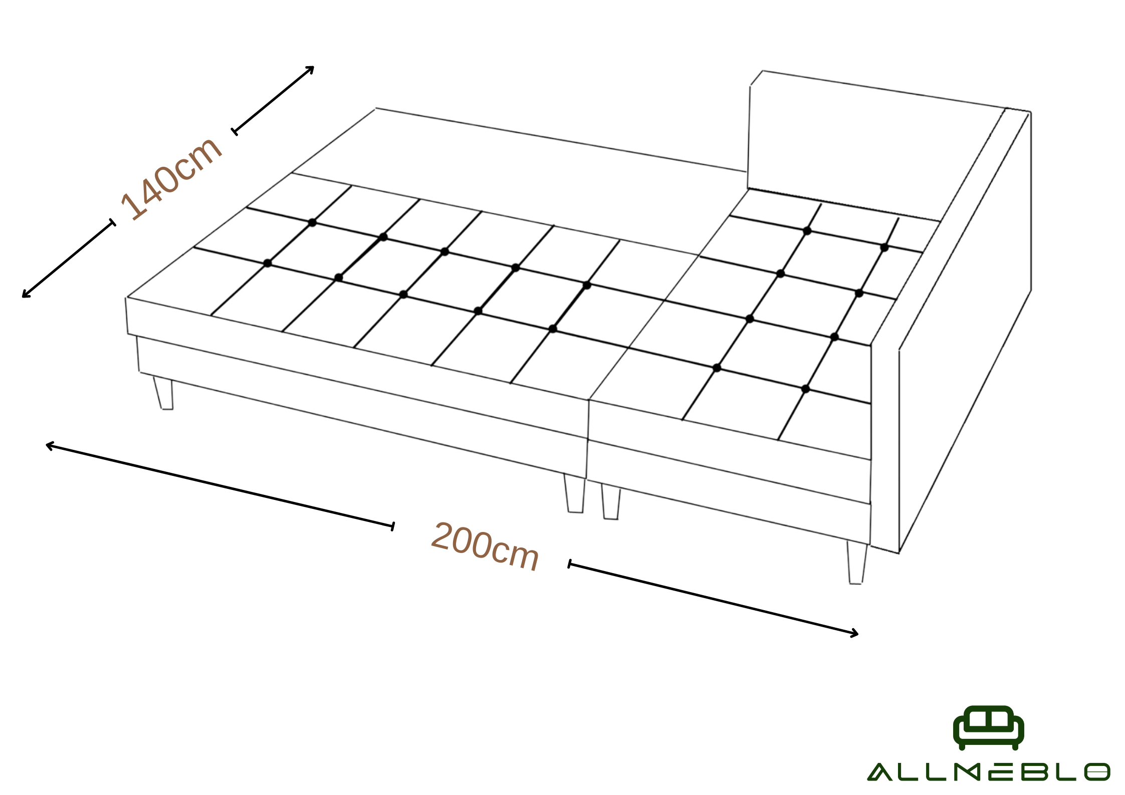 Wymiary funkcji spania