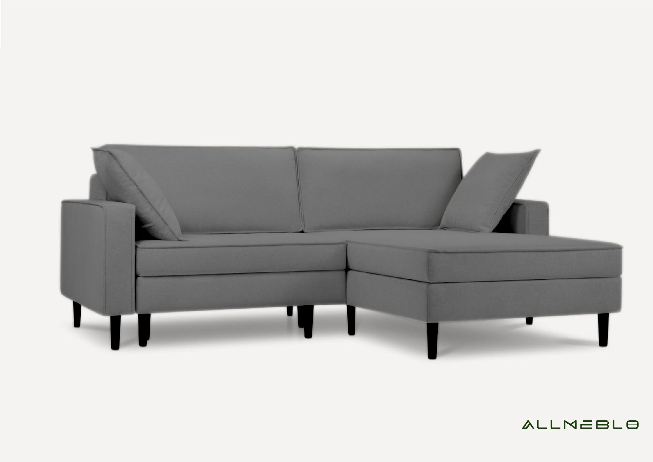 Grafitowy narożnik rozkładany Oslo prawy Grafitowy narożnik rozkładany Oslo prawy